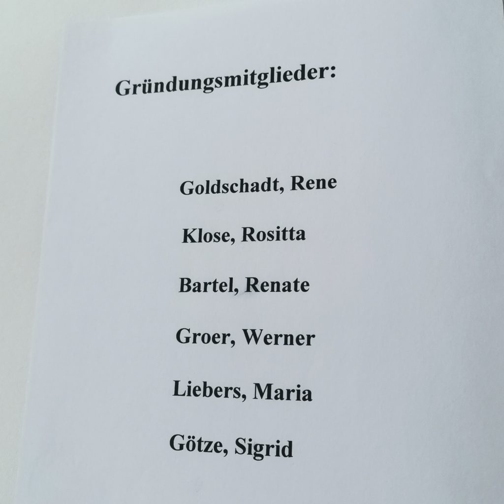 Gründungsmitglieder der RG15
