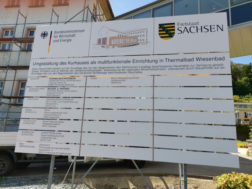 2020 – Erweiterung und Sanierung des Kurhaus in Thermalbad Wiesenbad